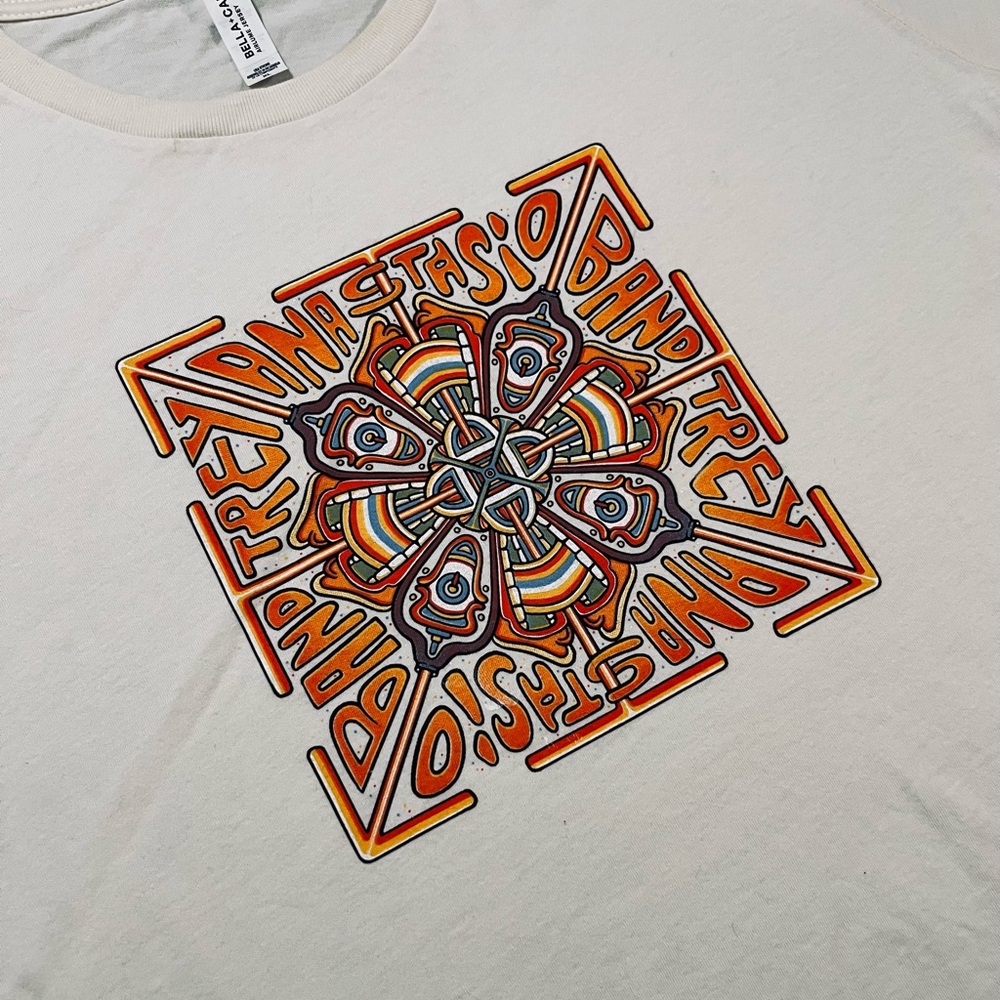 🎸 '22 Trey Anastasio Band Phish Funky Rocket Cream Color Unworn New Soft Tee